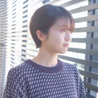 ショート カラー 【表参道】ショート/ ボブ/くせ毛カットのヘアスタイル