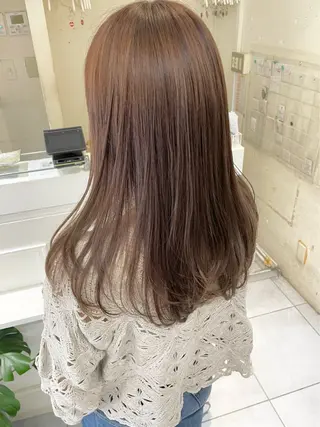 ロング カラー 鈴木 花菜のヘアスタイル
