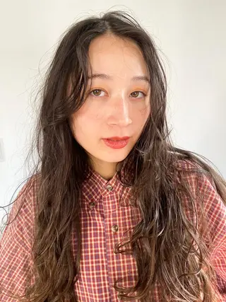 セミロング カラー パーマ CEINE PATHのヘアスタイル