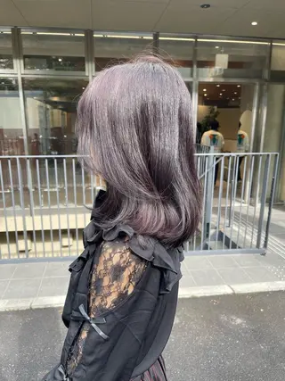 ミディアム ラベンダー/レイヤー スタイル🤎mamiのヘアスタイル