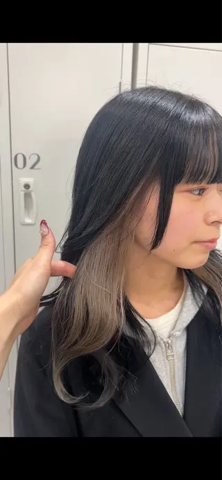 ミディアム カラー ヘアアレンジ ボブ /ニュアンス/ satomi🧸💖のヘアスタイル