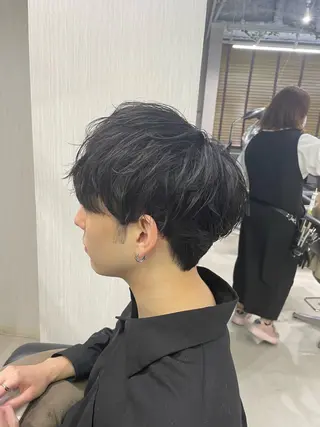 ショート メンズ 🐺パーマ特化🐺 安生　力哉のヘアスタイル