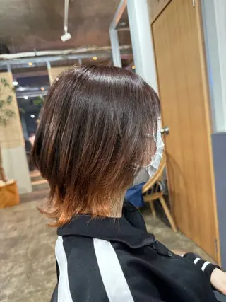 ミディアム カラー ヘアアレンジ くせ毛多毛特化 高橋　淳のヘアスタイル