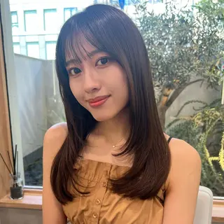 セミロング 顔周り🇰🇷韓国 レイヤー/いづみ💞のヘアスタイル