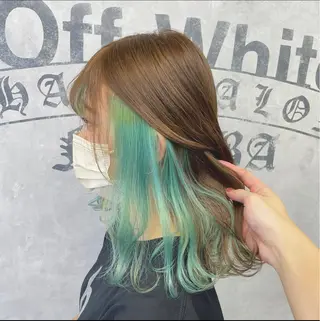 ミディアム ブリーチ&エクステ 🥀ケアカラー特化のヘアスタイル