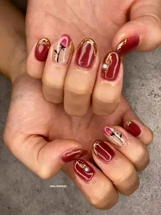 ネイル 3dパーツ/流行り 👧shushu❤️のネイルデザイン