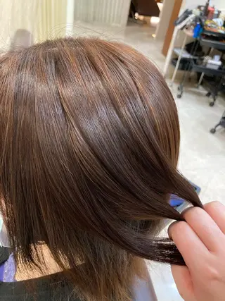 ショート カラー 髪質改善/透明感 カラー/内藤有須加のヘアスタイル