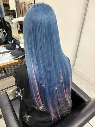 ロング カラー KEISUKE🐶 カラー✨エクステのヘアスタイル