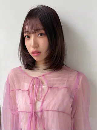 ミディアム 暖色カラー/ダブル カラー/名古屋/辻のヘアスタイル