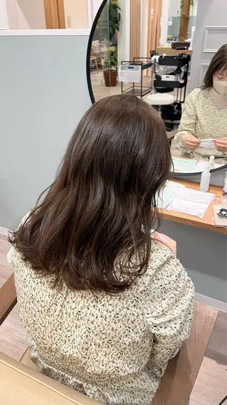 セミロング 🪽ナチュラルヘア* 大下唯奈🪽🫧のヘアスタイル