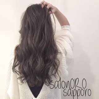 ロング カラー 池田 真由美のヘアスタイル