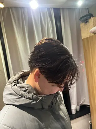 ショート パーマ メンズ JOS所属・上野/エフェクトブリ ーチ✂︎touiのヘアスタイル