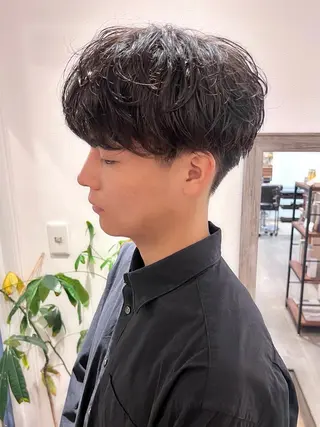 ミディアム パーマ メンズ 💐メンズ特化× パーマ💐早坂駆留のヘアスタイル