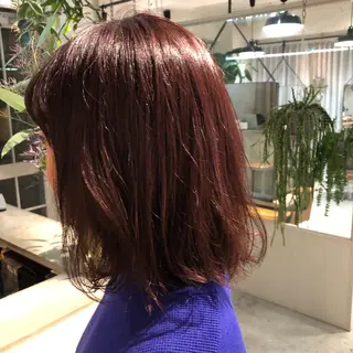 ミディアム カラー 🟩くすみカラー/ボ ブ/ショート/大司のヘアスタイル