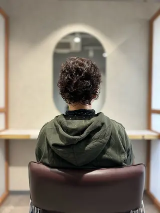 ショート くせ毛カット終着点 カワサキトオル溝の口のヘアスタイル