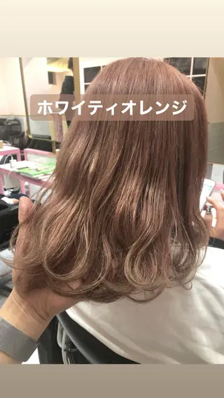 ミディアム カラー 店長 小池アキトのヘアスタイル