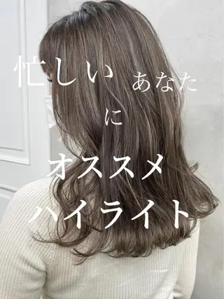 ミディアム カラー ☀️東京→岡崎☀️ ハイライト青山彪雅のヘアスタイル