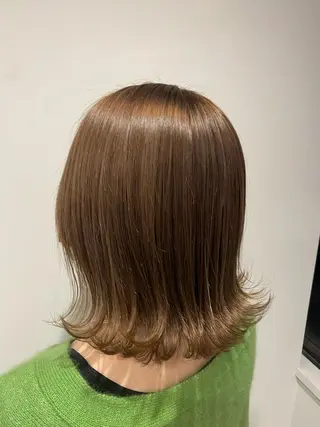 ミディアム カラー 後藤 美咲のヘアスタイル