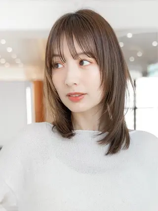 ミディアム 韓国ヘア⭐︎髪質改善 io（イオ）のヘアスタイル