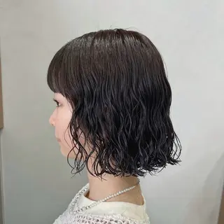 パーマ ハイトーン艶カラー 💎あやめ🎀のヘアスタイル