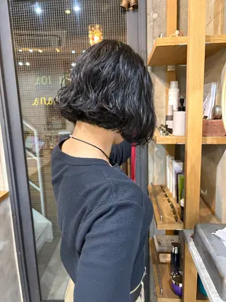 ショート パーマ 無料カット/ 癖毛風パーマ/凜のヘアスタイル