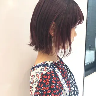 ミディアム カラー 相川 愛実のヘアスタイル