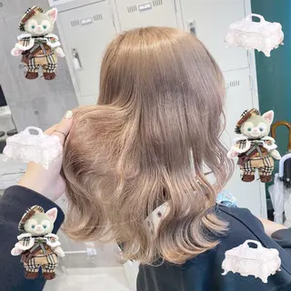 セミロング カラー ヘアアレンジ メンズ ダブルカラー特化💍 tiam💍韓国ヘアのヘアスタイル