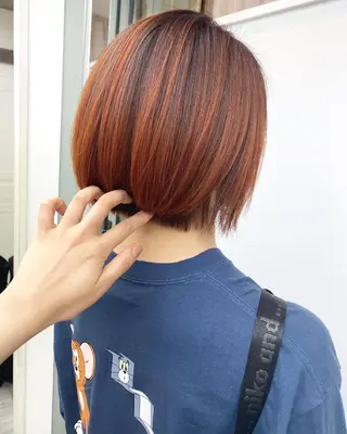 ショート カラー ☀️透明感color KURO☀️のヘアスタイル