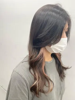 ロング カラー ヘアアレンジ meRK 京都河原町のマツエク・マツパデザイン