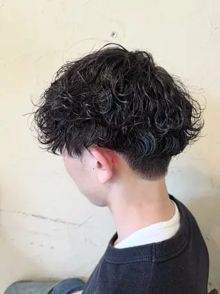 ショート パーマ メンズ メンズ特化/パーマ指 名No.1/百瀬太郎のヘアスタイル