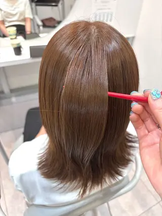 ミディアム 渋谷 とまとのヘアスタイル