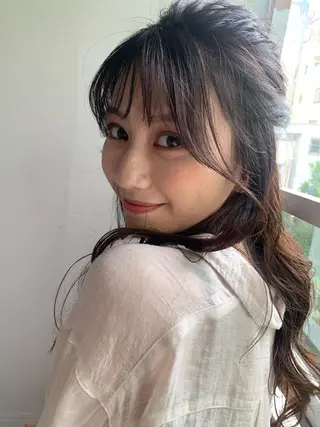 ロング 🦋エクステ/透明感 カラー🦋宮川莉央のヘアスタイル