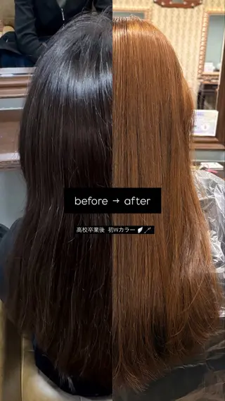 カラー 聖羅/ワンホンヘア /艶カラーのヘアスタイル