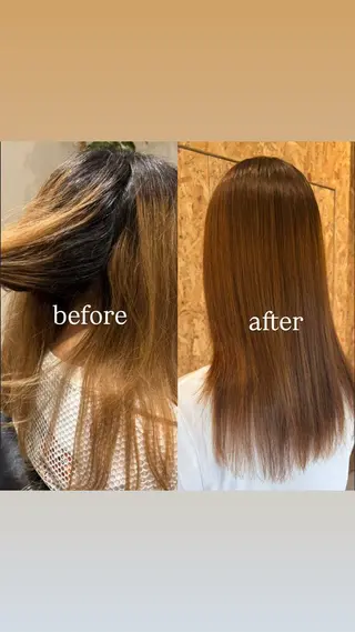 カラー 透明感カラー ✨️さとりんのヘアスタイル