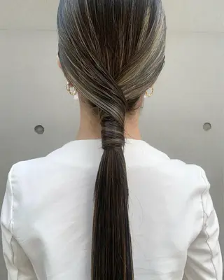ロング ヘアアレンジ 🌟アレンジが似合う カラー🌟Rumiのヘアスタイル