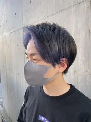 ショート カラー メンズ ハットリ /北習志野のヘアスタイル