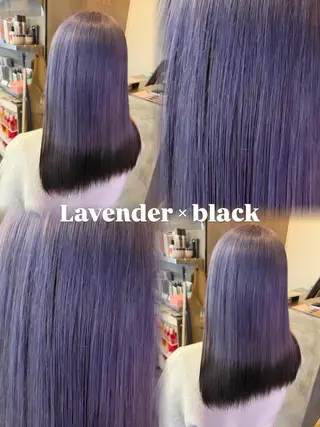 ミディアム ななみ/博多/ ブリーチ/髪質改善のヘアスタイル