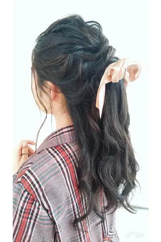 ロング ヘアアレンジ 迫田 ゆりのヘアスタイル