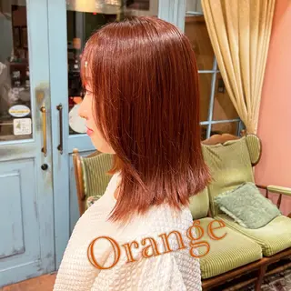 ミディアム カラー PON　ハイトーン ショートカット心斎橋のヘアスタイル