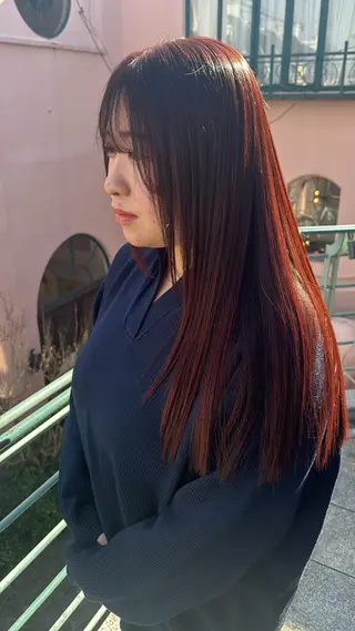 ロング カラー 軍司 美夏のヘアスタイル