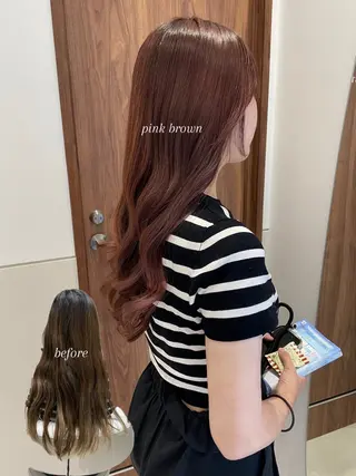 ロング カラー 岩田菜央 《武蔵小杉》のヘアスタイル