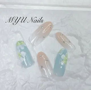 ネイル ニュアンスネイル🌈 MYU Nailsのネイルデザイン