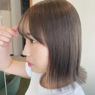 セミロング カラー レイヤー・ハッシュ ・ウルフカット/川崎のヘアスタイル