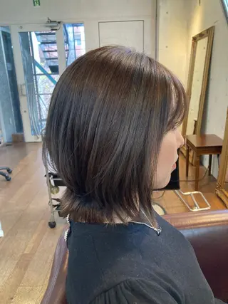 ミディアム カラー パーマ マエダ　カズエ🫶 coronahairのヘアスタイル