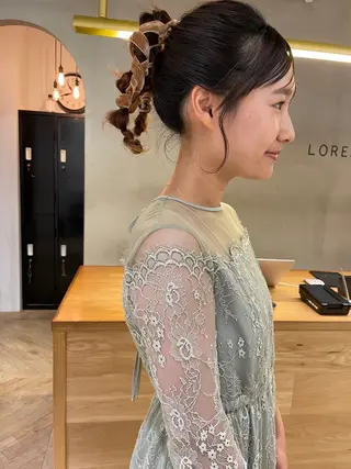ヘアアレンジ 透明感/レイヤー🎀 春カラー/エリコ🌈のヘアスタイル