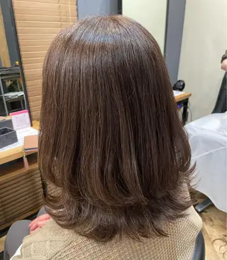 セミロング 中島 真里奈のヘアスタイル