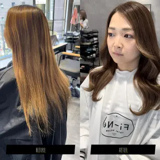 セミロング カラー プルエクステ/透明感 カラー✨KAZUKIのヘアスタイル