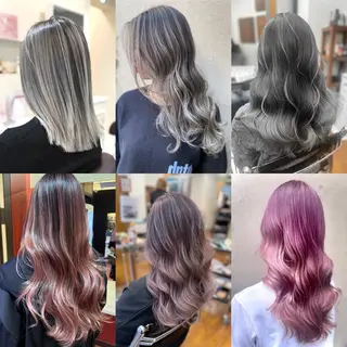 セミロング CIEL所属・バレイヤージュ⭐️ 栄/舩木裕矢のヘアスタイル