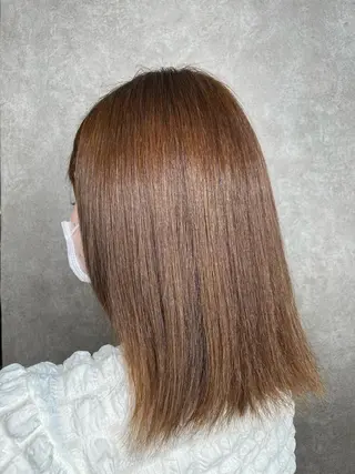 セミロング カラー 加藤 聖也のヘアスタイル
