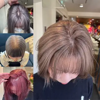 ミディアム W_SALON ［四条河原町］のヘアスタイル